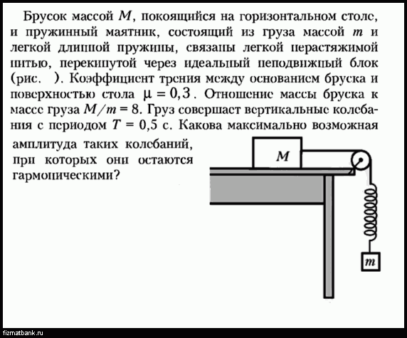 На горизонтальном столе покоится брусок