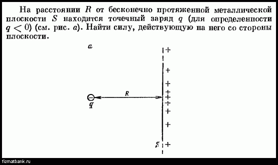 Четыре точечных заряда закреплены на плоскости так как показано на рисунке 8