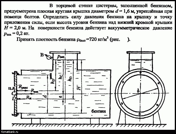 Задача в 1 цистерне