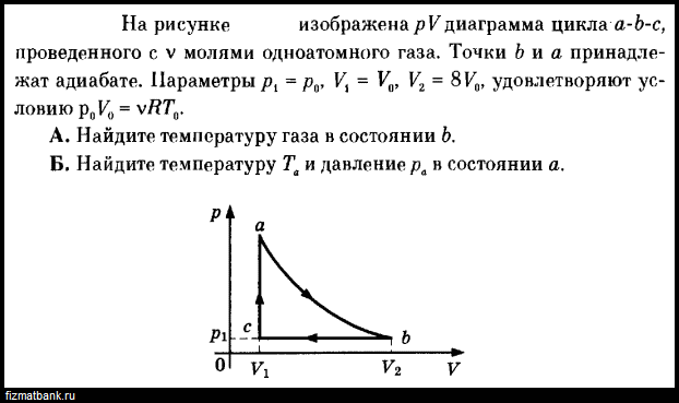 Моль одноатомного газа