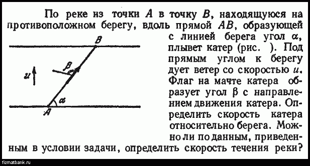 Скорость лодки относительно берега