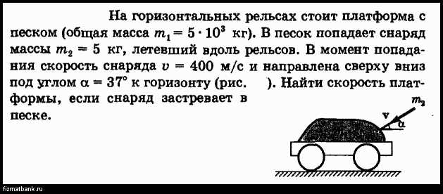 На движущийся автомобиль в горизонтальном направлении