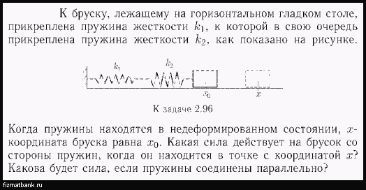 К горизонтальной пружине прикреплена