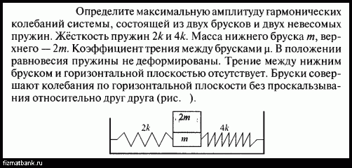 Амплитуда свободных колебаний 3 см