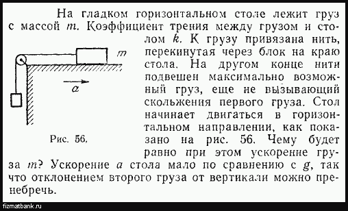 На гладком горизонтальном столе покоится