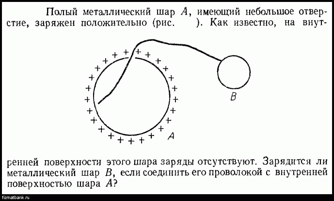 Металлический шар имеет заряд